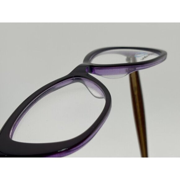 LINEA ROMA - CLASS 317 C3 51-15-140 Black, Purple, Brown Acetate Glasses Frames - Picture 4 of 7